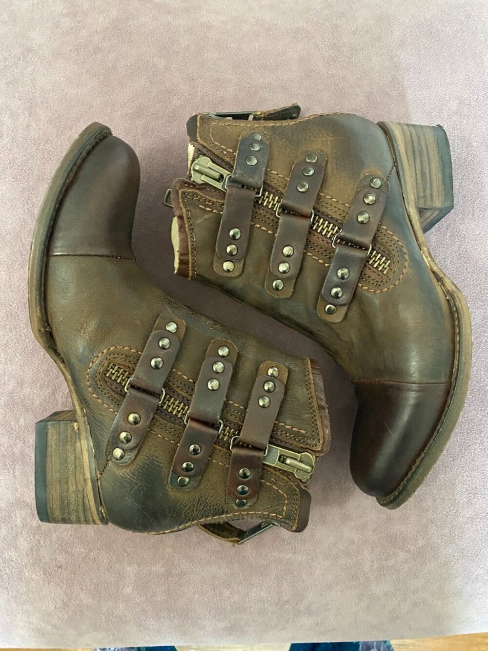 Freebird Grecko Brown Ankle Boot - Size 7